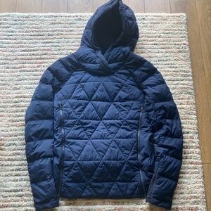 Lululemon Navy Down Quilted hoody Jacket -Size 4